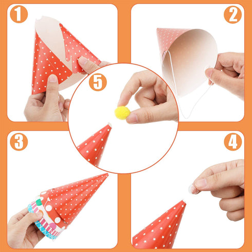 59 Pieces Birthday Party Cone Hats with Colorful Party Blowers and Metallic Fringed Noise Makers Birthday Blowouts Horns Whistles Musical Noisemakers Birthday Party Supplies and Favors for Kids