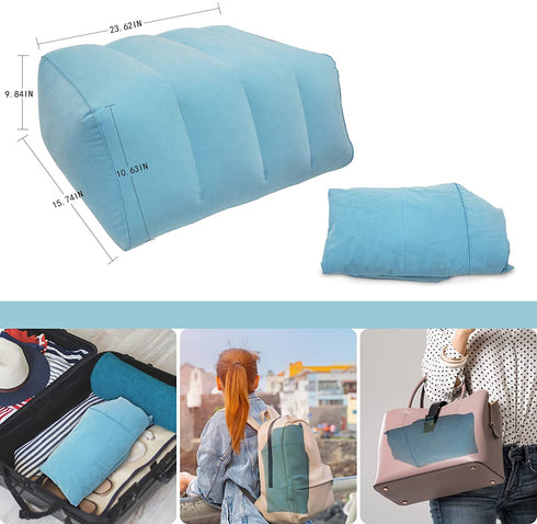 Leg Elevation Pillow,Inflatable Wedge Pillows for Leg & Back Discomfort-Improve Sleep Quality Promote Blood Circulation Reduce Swelling