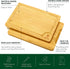 Wood Cutting Board Set - Bamboo Cutting Board with Juice Groove - Kitchen Chopping Board for Meat (Butcher Block) Cheese and Vegetables | Heavy Duty Serving Tray w/Handles (3-Pieces)