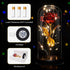 Roses Gift for Her, Birthday Gifts for Women Mom,, Rainbow Rose in Glass Dome with LED Light, Unique Love Gifts for Mom,Wife, Gift for Mothers Day,Valentines Gifts for Girlfriend