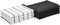 Amazon Basics 100% Cotton Kitchen Dish Towels, 26 x 16-Inch, Absorbent Durable Ringspun Cloth - 8-Pack, Black Stripe