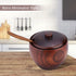 Solid Wood Spice Jar, Sugar Bowl with Spoon and Lid Salt Pepper Seasoning Box for Home Kitchen