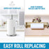 Zulay Stainless Steel Paper Towel Holder - Standing Paper Towel Holder Countertop Roll Dispenser for Standard & Large Sized Rolls - Easy One Handed Tear Paper Towel Holders for Kitchen & Dining Table