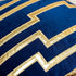 Avigers 20 x 20 Inches Navy Blue Gold Leather Striped Cushion Cases Luxury European Throw Pillow Covers Decorative Pillows for Couch Living Room Bedroom Car 50 x 50cm