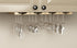 Rustic State Vigo Under Cabinet Mount Wood Stemware Rack 12 Inch Long Natural