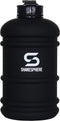 SHAKESPHERE Large Sports Water Bottle - BPA Free Hydration Jug, Black - Ideal for Sports, Camping, Outdoor, Biking & Kids (Matte Black White Logo, 2.2L)