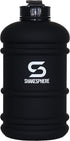 SHAKESPHERE Large Sports Water Bottle - BPA Free Hydration Jug, Black - Ideal for Sports, Camping, Outdoor, Biking & Kids (Matte Black White Logo, 2.2L)