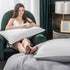 Mulberry Silk Pillowcase for Hair and Skin,Cooling Silk Pillow Case with Hidden Zipper,Allergen Proof Dual Sides Soft Breathable Smooth Both Sided Silk Pillow Cover.(20"x 26",1 Pcs,Light Gray)