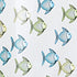 iDesign Fishy Shower Curtain, 72 x 7 2, Blue/Green