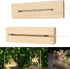 SYWAN 2Pack 6 inch Wood Rectangle Display Pedestal,Wooden Rectangle Led Lights Display Base for Acrylic and Plexiglass,Wood Night LED Light Lamp Base