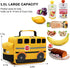 BLUBOON Insulated Lunch Box for Kids Boys Girls School Lunch Bags Reusable Cooler Thermal Meal Tote for Picnic (Yellow School bus)