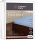 Superity Linen Fitted Sheet, 100% Cotton 200 Thread Count, Cool Breathable and Comfortable,Machine Wash and Dry (Twin 39x75, Blue)
