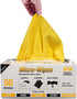 Eurow Reusable Microfiber Cleaning and Drying Wipes with Dispenser Box, 200GSM, 12 by 12 Inches, Pack of 50