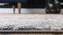 Unique Loom Vita Collection Modern Over-Dyed Center Medallion Vintage Area Rug, 2 ft (2 in) x 3 ft, Gray/Ivory
