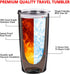 Dad Travel Tumbler Dad Gift from Daughters Sons, 20 Oz Stainless Steel Insulated Travel Tumbler with Lid for Father's Day Dad Birthday Christmas Day, Black