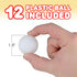 Gamie Bucket Ping Pong Ball Game Includes 9 Metal Buckets, 12 Balls, and 1 Number Sticker Sheet - Fun Party Activity for Kids and Adults, Great Gift Idea for Kids