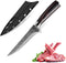 KEPEAK Boning Knife 6 Inch, Fillet Knives High Carbon Steel and Pakkawood Handle for Meat, Fish, Poultry, Chicken Chef Kitchen Knife