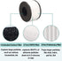 Smilyan BS-03 True HEPA Replacement Filter for PARTU BS-03 Air Purifier Part U and Part X, 2 Pack 3-in-1 HEPA Air Filter Replacement Filters