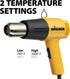 Wagner Spraytech 0503008 HT1000 Heat Gun, 2 Temp Settings 750ᵒF & 1000ᵒF, Great for Soften paint, Caulking, Adhesive, Putty Removal, Shrink Wrap, Bend Plastic Pipes, Loosen Rusted Nuts or Bolts