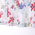 Fragrantex Print Flower Red Kitchen Curtains 45 inch length Multi-Color Linen Texture,Small Window Curtains Travel Trailer Rustic Farmhouse Floral Sheer Tiers Curtains 2 Panels Rod Pocket 28"W x 45"L