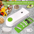 LISA ENJOYMENT Vegetable Chopper Onion Chopper with Container Vegetable Slicer Cutter Grater for Cheese, Chocolate and Ginger Pro Food Chopper with 5 Blades