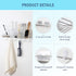 Shower Caddy, Goowin Shower Organizer, Large Size Shower Shelf, Stainless Steel Rustproof Shower Rack, Adhesive Shower Caddy with 6 Hooks, 2-in-1 Kitchen Shower Shelves (Polish Sliver)
