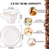 GuangYang 12 Pieces (Tiny Style) Mini Porcelain Espresso Cups with Saucers - 2.8 Ounce Coffee Cup and Saucer set of 6 ,80cc,White