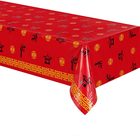 Beistle 59966 Asian Tablecover, Multicolor (Pack of 1)