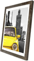 Emeyart 12x16 Frame Made to Display 11x14 Picture with Mat or 12x16 Photo Without Mat Picture Frames Wall Art for Wall Decor or Table Top Display,Brown