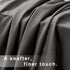LBRO2M Bed Sheet Set Queen Size 16 Inches Deep Pocket 1800 Thread Count 100% Microfiber Sheet,Bedding Super Soft Comfortable, Cool Warm,4 Piece?Dark Grey?