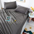 LBRO2M Bed Sheet Set Queen Size 16 Inches Deep Pocket 1800 Thread Count 100% Microfiber Sheet,Bedding Super Soft Comfortable, Cool Warm,4 Piece?Dark Grey?