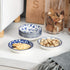 Selamica 2.5oz Ceramic Dip Bowls Set, Porcelain Dip Mini Bowls Soy Sauce Dish, dipping Bowls, Appetizer side dishes for party, family, pack of 6(Vintage Blue)