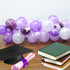 135 Pieces Purple Balloon Arch Garland Kit, Purple White Confetti Balloons for Wedding Birthday Graduation Party Decorations