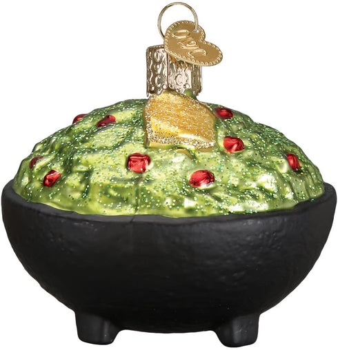 Old World Christmas Ornaments: Avocado Guacamole Glass Blown Ornaments for Christmas Tree