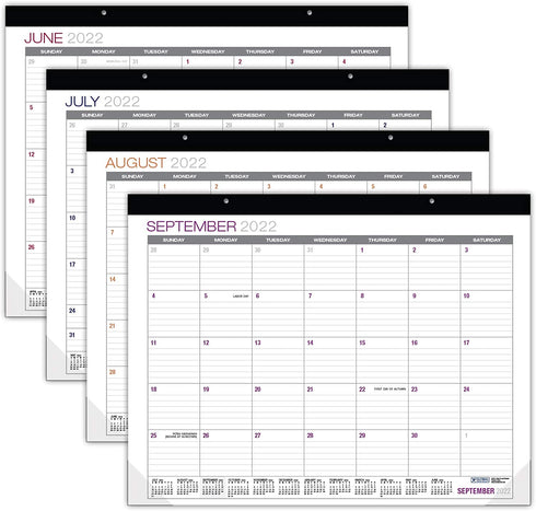Global Printed Products Professional Desk Calendar 2022: Large Monthly Pages - 22"x17" - Runs Through December 2022 (Pack of 1)