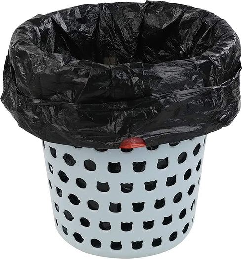 Xowine 3 Gallon Drawstring Trash Bags, Black Garbage Bag, 105 Counts
