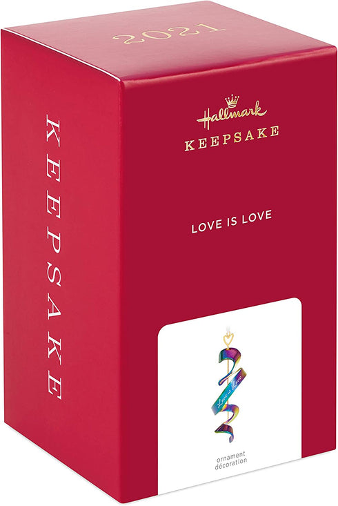 Hallmark Keepsake Christmas Ornament 2021, Love Is Love Iridescent Swirl, Metal