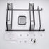 Hoomtaook Adhesive Bathroom Organizer Shower Caddy Kitchen Spice Rack Wall Mounted Drill-Free Bathroom Shelf Storage Kitchen Rack Rustproof Shower Shelf