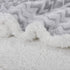 Silky Soft Grey Sherpa Throw Blanket, Flannel Chevron Micro Plush Fleece Throws for Couch Sofa TV Bed, Reversible, Comfy, Fuzzy, 50"x60"