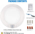 Closet Lights Motion Sensored Indoor Ceiling Mount LED- 10W 5000K Closet Stair Porch Ceiling Pantry Motion Activated Light, 6-7/8 Inch 90CRI 600lm Hardwire to Junction Box, No Battery, Damp Rated ETL