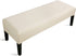ATFWEL Jacquard Bench Cover,Stretch Anti-Dust Removable Dining Bench Slipcover Washable Bench Seat Protector Cover for Living Room,Bedroom,Kitchen (Beige)