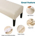 ATFWEL Jacquard Bench Cover,Stretch Anti-Dust Removable Dining Bench Slipcover Washable Bench Seat Protector Cover for Living Room,Bedroom,Kitchen (Beige)