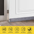 fowong 30 Inch Door Snake Draft Stopper, Under Door Weather Insulator Seal Heavy Duty Decorative Door Guard Energy Saver (Grey)