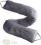 fowong 30 Inch Door Snake Draft Stopper, Under Door Weather Insulator Seal Heavy Duty Decorative Door Guard Energy Saver (Grey)
