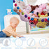 CanJoo Stuffed Animal Net, Stuffed Animal Hammock Wall Hanging Mesh Toy Hammock for Stuffed Animals Jumbo Stuff Animal Toy Organizer Storage Net Plush Toy Corner Net Holder for Kids' Play Room Bedroom White
