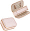 Two Layer Travel Jewelry Box Organizer Display Storage Case for Necklace Earrings Bracelets Rings(Pink)