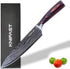 KNIFAST Chef Knife Kitchen Knife, Germany High Carbon Stainless Steel Professional Chef Knife, Ultra Sharp, Forged (Chef knife)