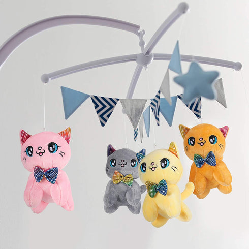 8 Pieces Mini Cats Plush Toy 4 Inch Stuffed Cats Tiny Soft Plush Cats Doll Plush Hanging Pendant Ornament for DIY Keychain Birthday Xmas Decorations Party Favor