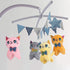 8 Pieces Mini Cats Plush Toy 4 Inch Stuffed Cats Tiny Soft Plush Cats Doll Plush Hanging Pendant Ornament for DIY Keychain Birthday Xmas Decorations Party Favor