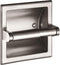 Smack Brushed Nickel Recessed Toilet Paper Holder,Contemporary Hotel Style Wall Toilet Paper Holder - Recessed Toilet Tissue Holder Includes Rear Mounting Bracket